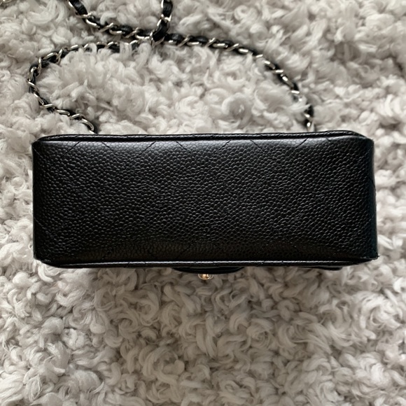 Chanel mini square flap black caviar - Picture 3 of 16